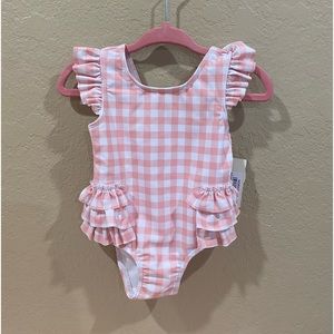 Brand new Tucker + Tate pink swimsuit - 6 months.